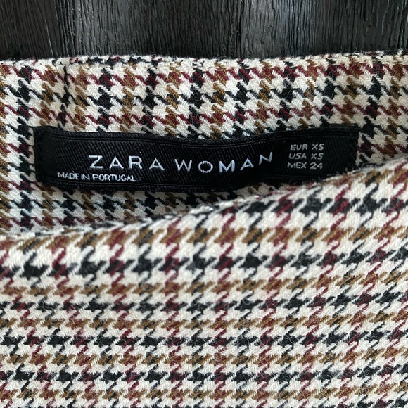 Zara Houndstooth Mini Dress - Picture 3 of 3